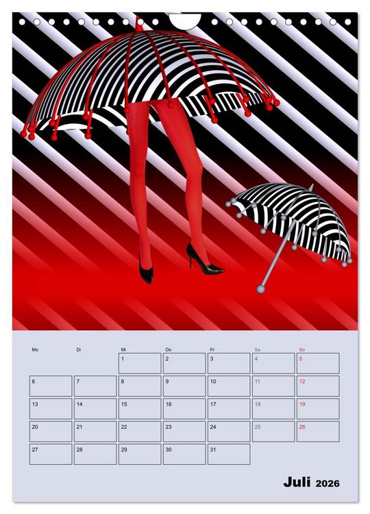 Produktbild: OpArt und mehr (Wandkalender 2026 DIN A4 hoch), CALVENDO Monatskalender