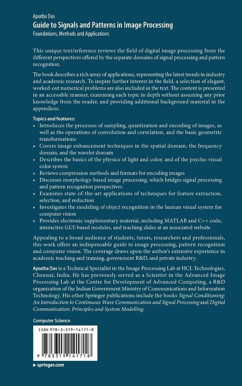 Produktbild: Guide to Signals and Patterns in Image Processing