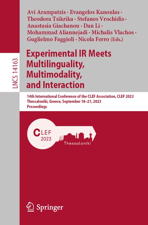 Produktbild: Experimental IR Meets Multilinguality, Multimodality, and Interaction