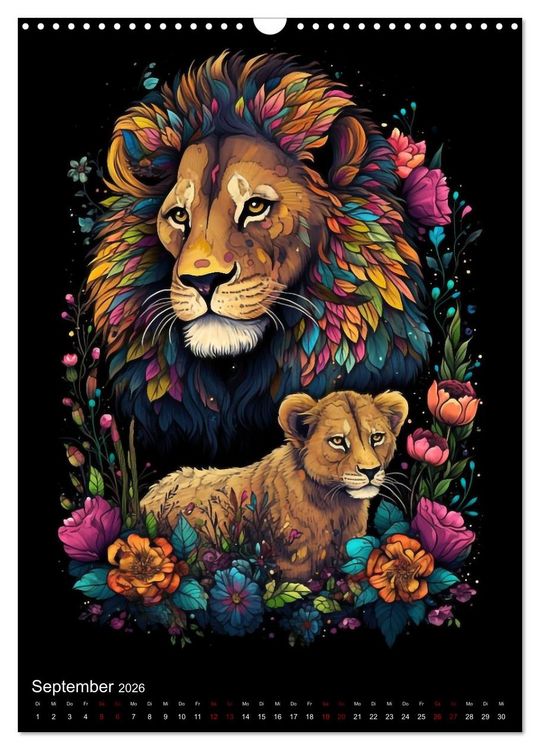 Produktbild: Afrikanische Tierfamilien (Wandkalender 2026 DIN A3 hoch), CALVENDO Monatskalender