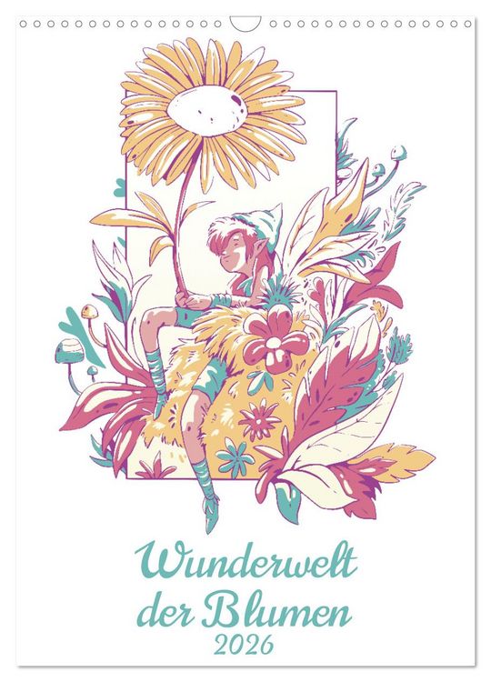Produktbild: Wunderwelt der Blumen (Wandkalender 2026 DIN A3 hoch), CALVENDO Monatskalender