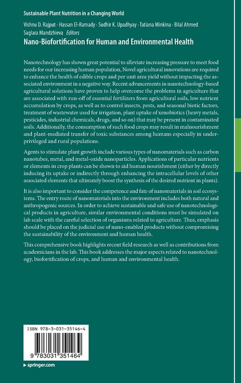 Produktbild: Nano-Biofortification for Human and Environmental Health