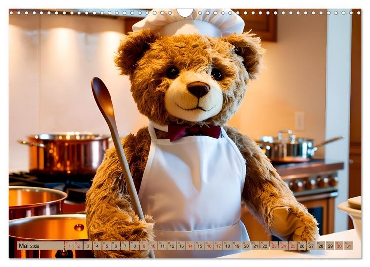 Produktbild: Einfach b&auml;rig - Eine b&auml;rige Reise durch den Teddyalltag (Wandkalender 2026 DIN A3 quer), CALVENDO Monatskalender