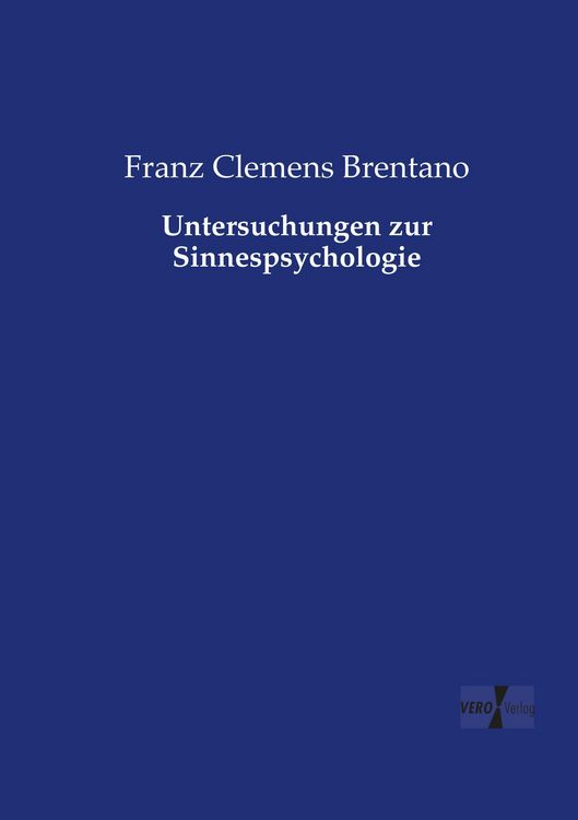 Produktbild: Untersuchungen zur Sinnespsychologie
