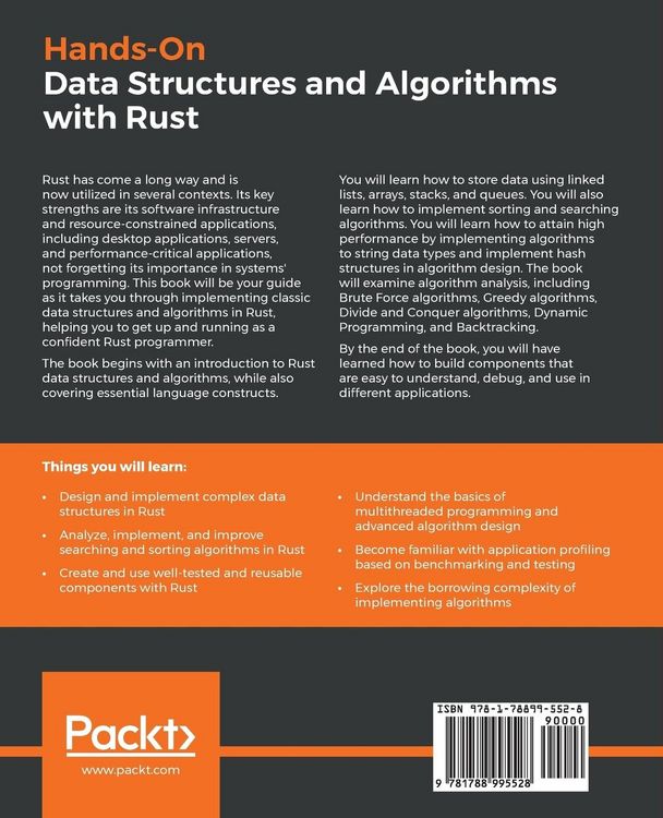 Produktbild: Hands-On Data Structures and Algorithms with Rust