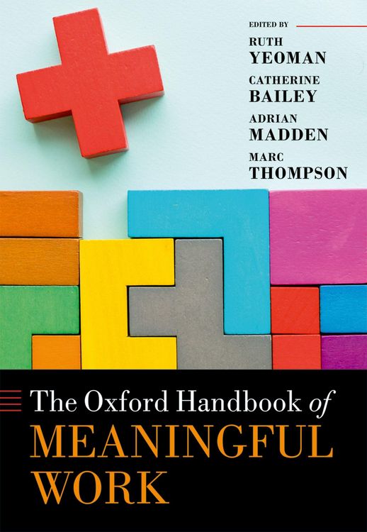 Produktbild: The Oxford Handbook of Meaningful Work
