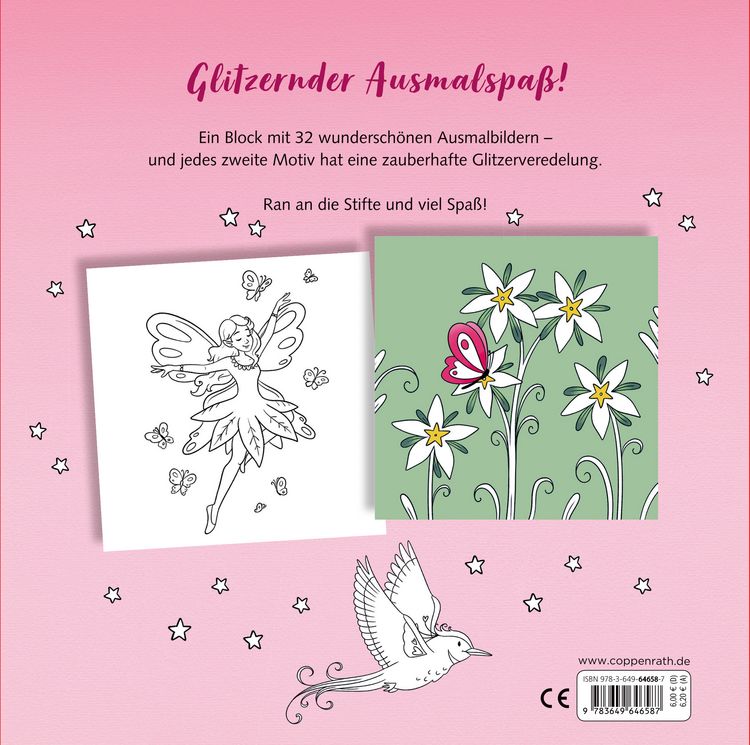 Produktbild: Glitzer-Malblock: Fantasy (100% selbst gemacht)