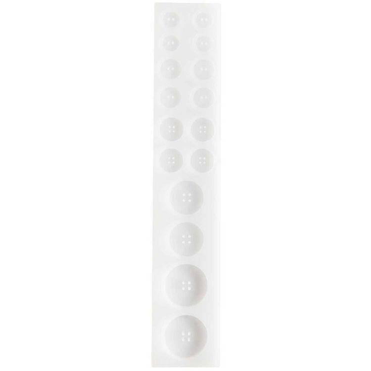 Produktbild: Silikon Gie&szlig;form Kn&ouml;pfe / Au&szlig;enma&szlig; Silikonform 4 x 21,5 cm