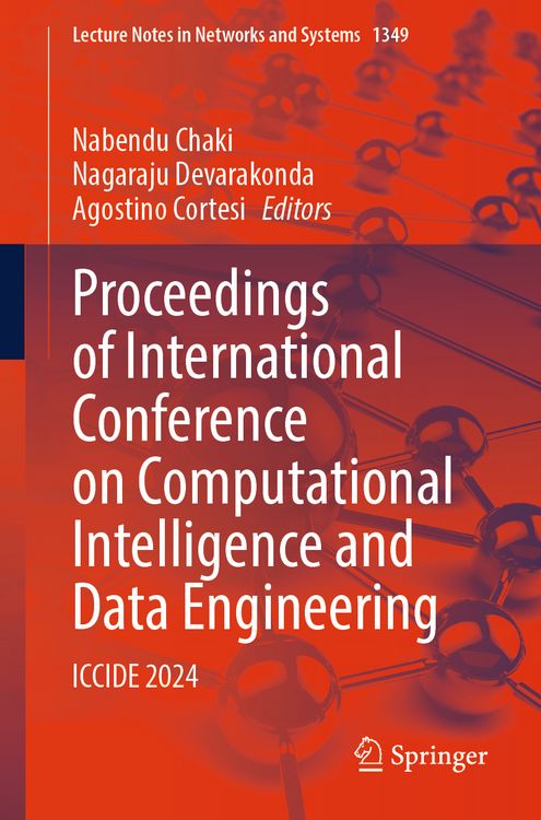 Produktbild: Proceedings of International Conference on Computational Intelligence and Data Engineering