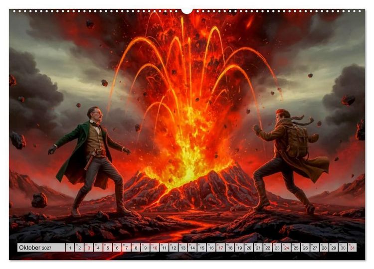 Produktbild: Die Reise zum Mittelpunkt der Erde (Wandkalender 2027 DIN A2 quer), CALVENDO Monatskalender