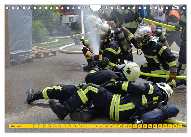 Produktbild: Die Feuerwehr. U.S. Firefighter im Einsatz (Wandkalender 2026 DIN A4 quer), CALVENDO Monatskalender