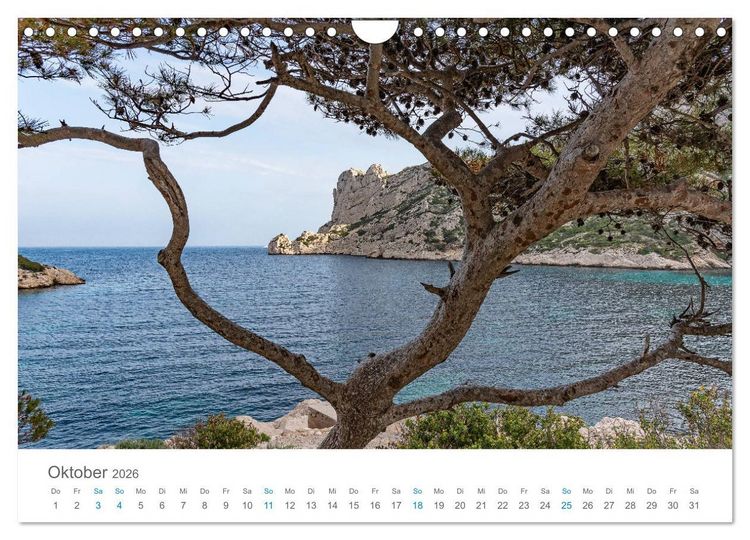 Produktbild: Cassis und die Calanques (Wandkalender 2026 DIN A4 quer), CALVENDO Monatskalender