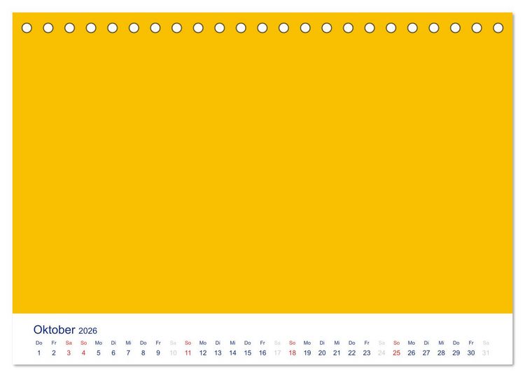 Produktbild: Farbiger Bastelkalender (Tischkalender 2026 DIN A5 quer), CALVENDO Monatskalender