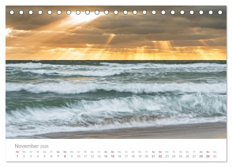 Produktbild: Sylter Lichtstimmungen (Tischkalender 2026 DIN A5 quer), CALVENDO Monatskalender