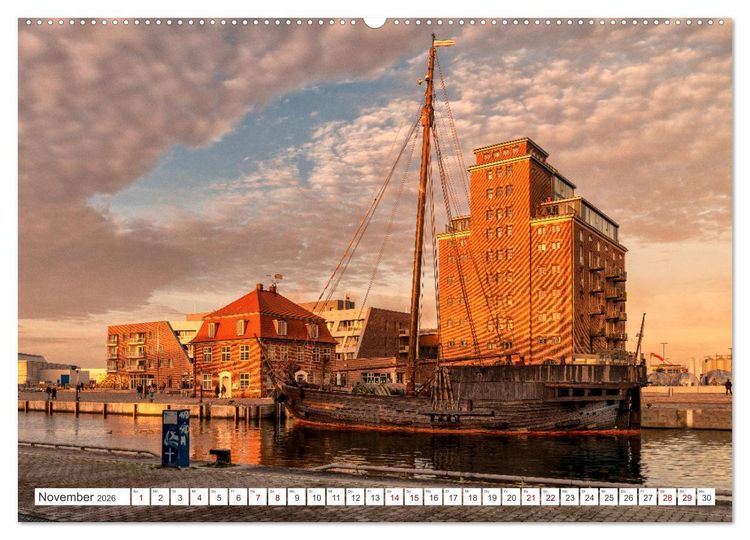 Produktbild: Unser sch&ouml;nes Wismar (hochwertiger Premium Wandkalender 2026 DIN A2 quer), Kunstdruck in Hochglanz