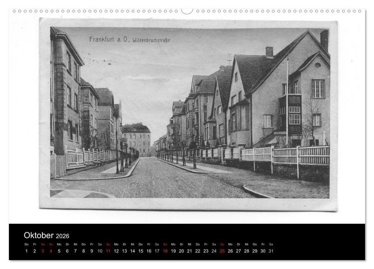 Produktbild: FFO-Geschichten. Historische Ansichtskarten aus Frankfurt (Oder) (hochwertiger Premium Wandkalender 2026 DIN A2 quer), Kunstdruck in Hochglanz