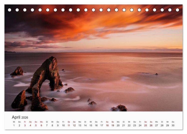 Produktbild: Naturschauspiel Irland (Tischkalender 2026 DIN A5 quer), CALVENDO Monatskalender