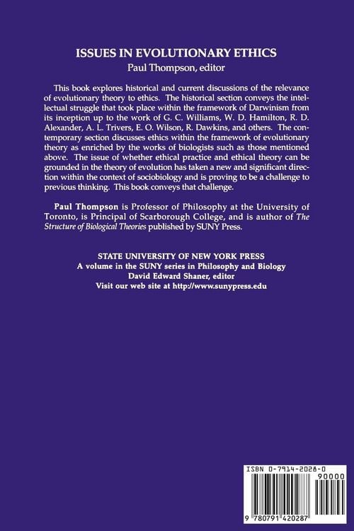 Produktbild: Issues in Evolutionary Ethics