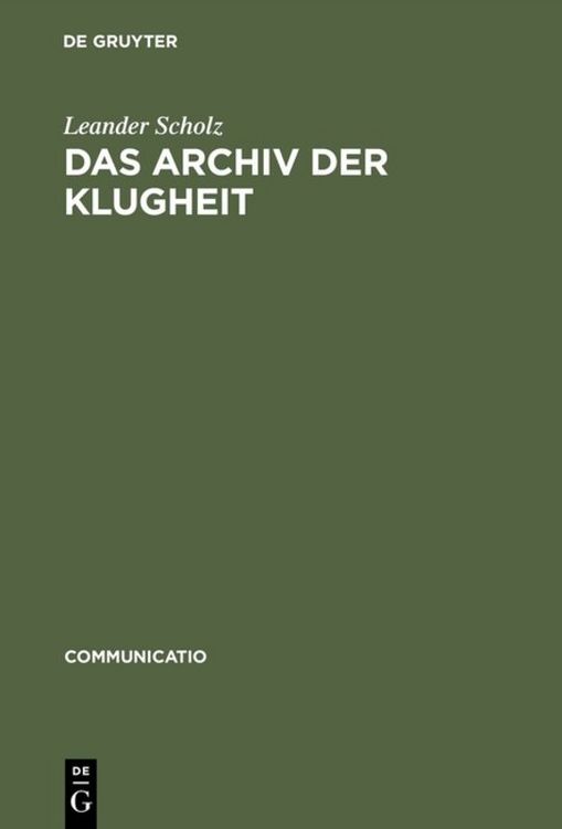 Produktbild: Das Archiv der Klugheit