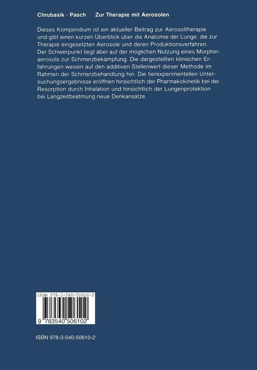 Produktbild: Zur Therapie mit Aerosolen