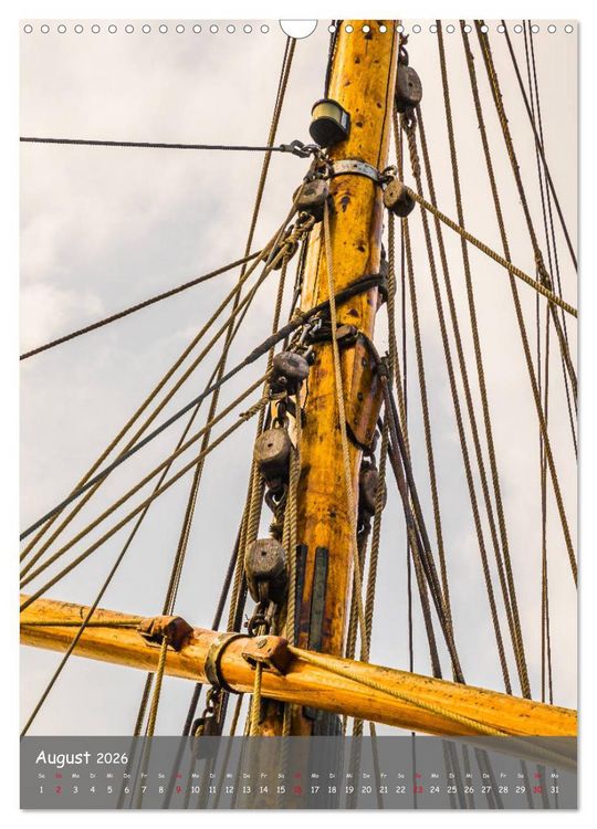 Produktbild: Maritime Details klassischer Yachten (Wandkalender 2026 DIN A3 hoch), CALVENDO Monatskalender