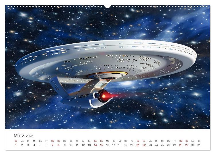 Produktbild: Sternenreisen - Ein kosmischer Kalender (hochwertiger Premium Wandkalender 2026 DIN A2 quer), Kunstdruck in Hochglanz