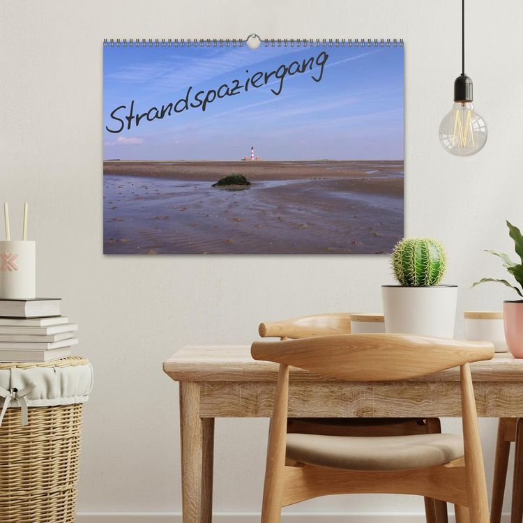 Produktbild: Strandspaziergang / Geburtstagskalender (Wandkalender 2026 DIN A3 quer), CALVENDO Monatskalender