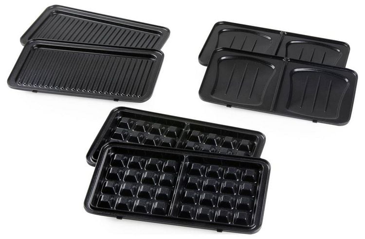 Produktbild: DOMO SANDWICH-WAFFEL-GRILL 3-IN-1 INKY BLACK Sandwichmaker Schwarz