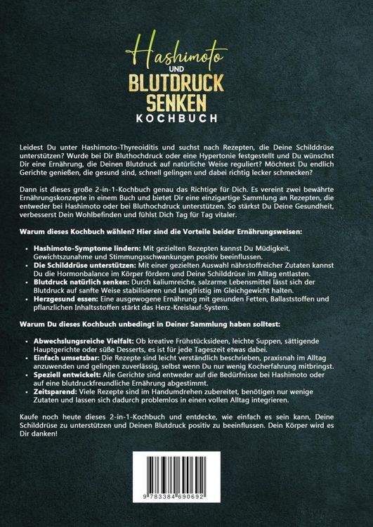 Produktbild: Hashimoto und Blutdruck senken Kochbuch