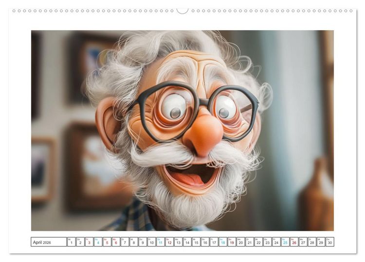 Produktbild: Alt, aber nicht leise (Wandkalender 2026 DIN A2 quer), CALVENDO Monatskalender