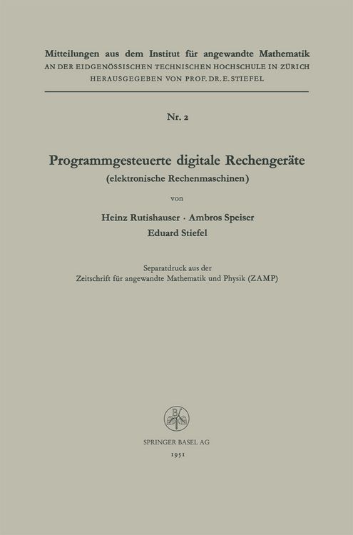 Produktbild: Programmgesteuerte digitale Rechenger&auml;te (elektronische Rechenmaschinen)