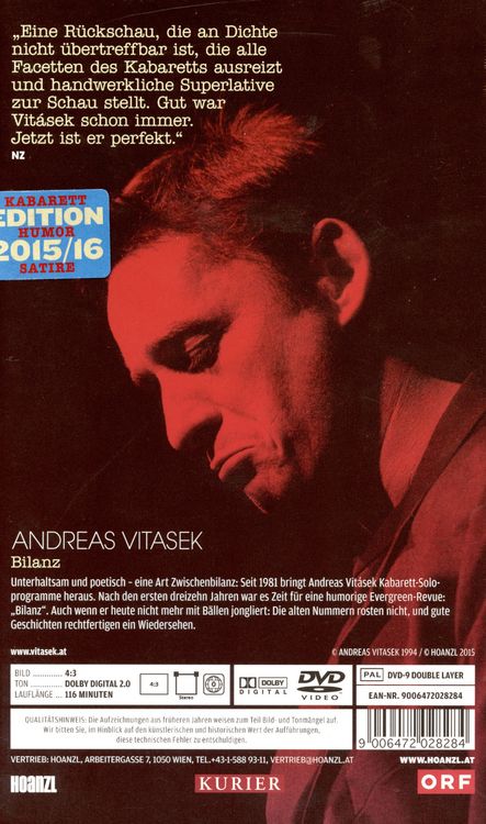 Produktbild: Best of Kabarett - Andreas Vitasek - Bilanz