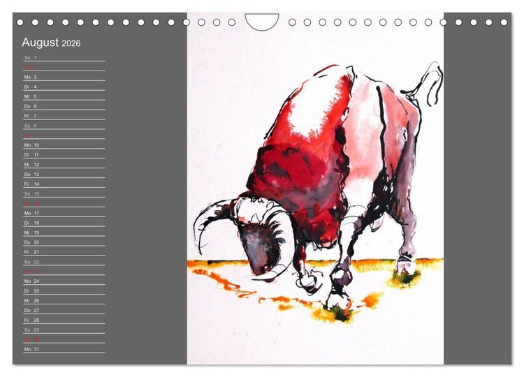 Produktbild: Sternbild Stier (Wandkalender 2026 DIN A4 quer), CALVENDO Monatskalender