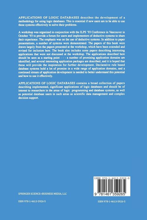 Produktbild: Applications of Logic Databases