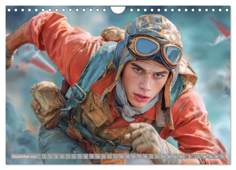 Produktbild: Waghalsige Piloten - im Frieden und Konflikt (Wandkalender 2026 DIN A4 quer), CALVENDO Monatskalender