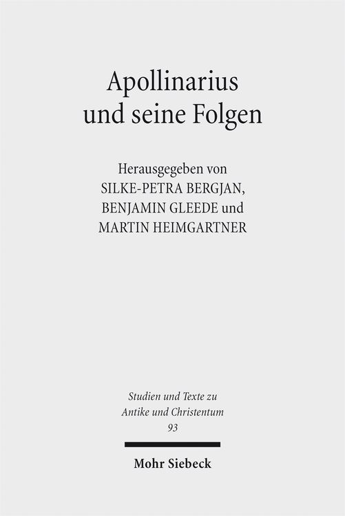 Produktbild: Apollinarius und seine Folgen