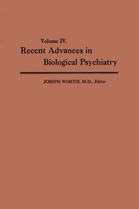 Produktbild: Recent Advances in Biological Psychiatry