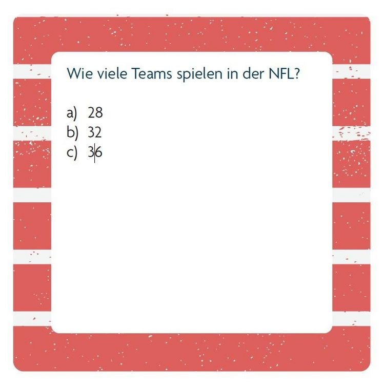 Produktbild: Das American Football-Quiz