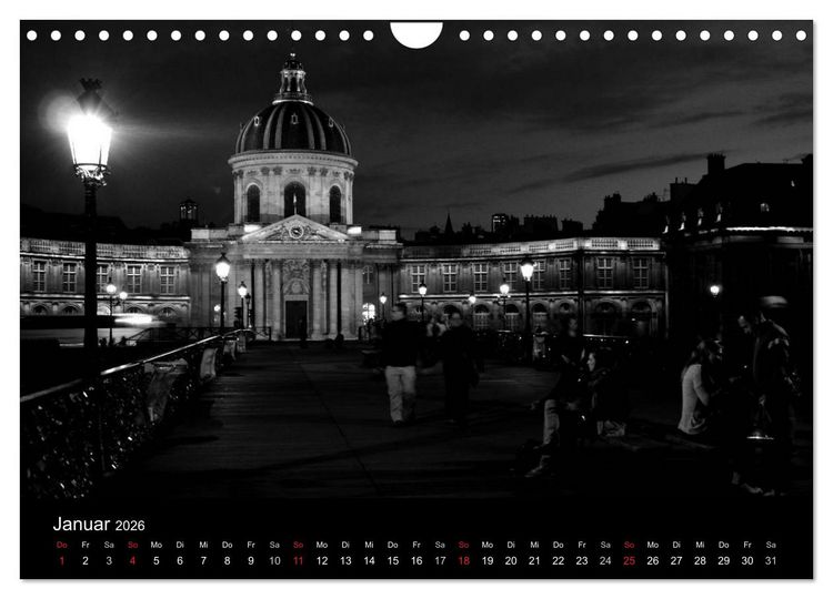 Produktbild: BLACK 'N WHITE (Wandkalender 2026 DIN A4 quer), CALVENDO Monatskalender