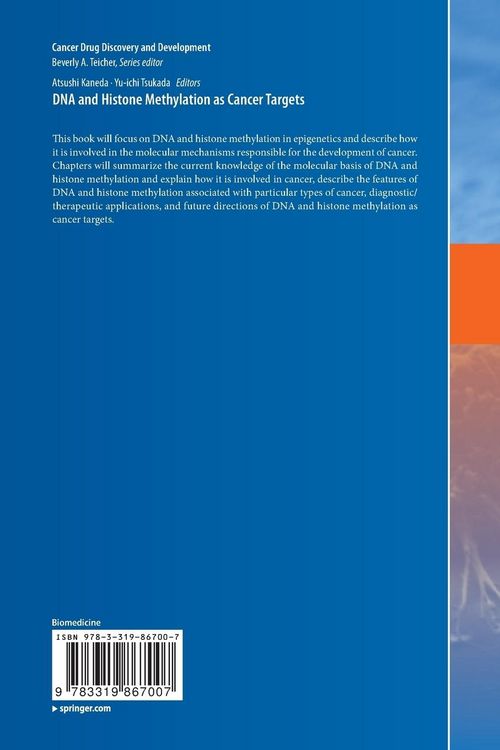 Produktbild: DNA and Histone Methylation as Cancer Targets