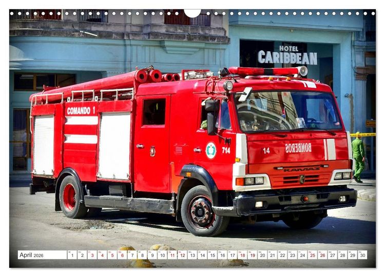 Produktbild: KAMAZ - Die LKW-Ikone der UdSSR auf Kubas Stra&szlig;en (Wandkalender 2026 DIN A3 quer), CALVENDO Monatskalender