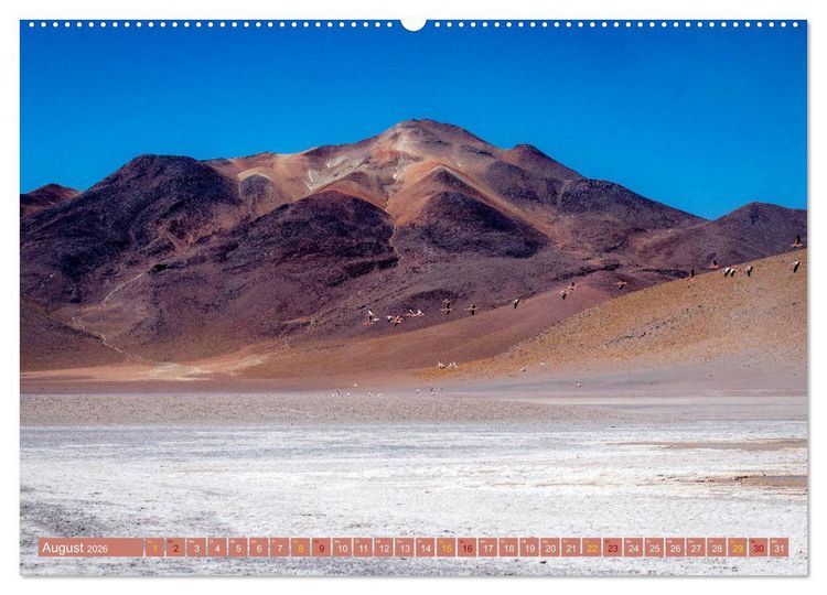 Produktbild: Farbenfrohes Bolivien (hochwertiger Premium Wandkalender 2026 DIN A2 quer), Kunstdruck in Hochglanz