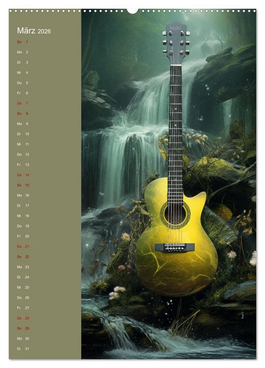 Produktbild: Strings & Dreams: Ein Jahr musikalischer Inspiration (hochwertiger Premium Wandkalender 2026 DIN A2 hoch), Kunstdruck in Hochglanz