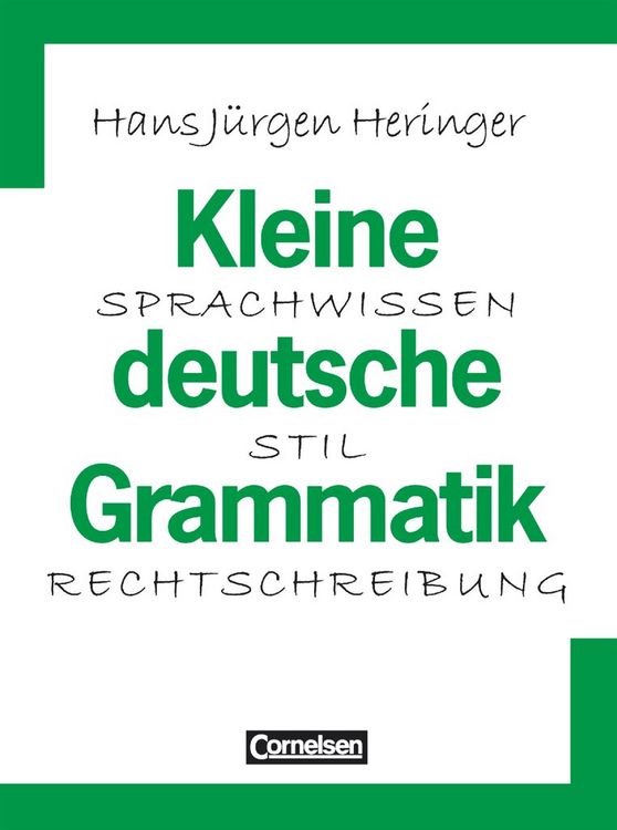 Produktbild: Kleine deutsche Grammatik. Neue Rechtschreibung