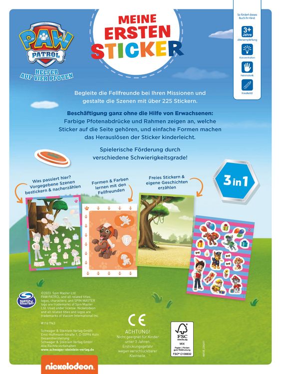 Produktbild: PAW Patrol Meine ersten Sticker