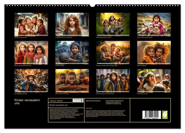 Produktbild: Kinder verzaubern uns (hochwertiger Premium Wandkalender 2026 DIN A2 quer), Kunstdruck in Hochglanz