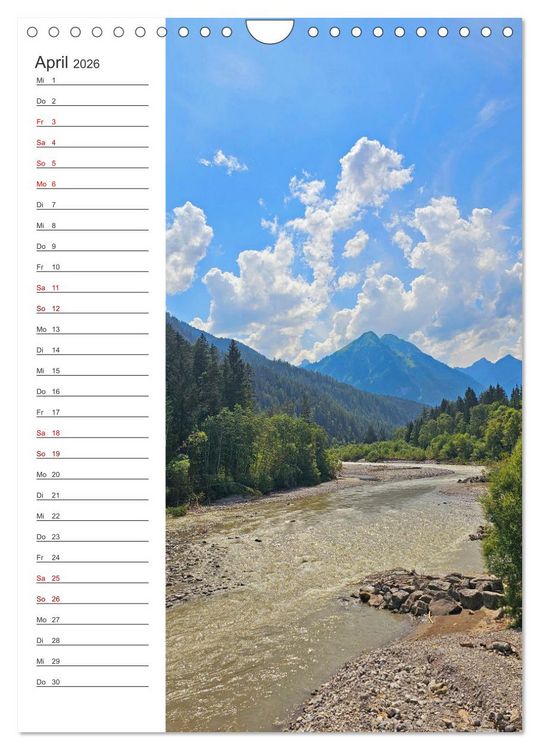 Produktbild: Auf dem Lechradweg - Zwischen Formarinsee und Landsberg am Lech (Wandkalender 2026 DIN A4 hoch), CALVENDO Monatskalender