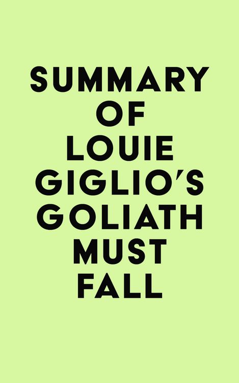 Produktbild: Summary of Louie Giglio's Goliath Must Fall