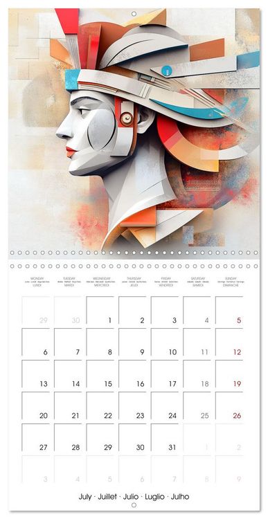 Produktbild: Artistry in Origami (Wall Calendar 2026 12 &times; 12 Inch) CALVENDO 12 Month Wall Calendar