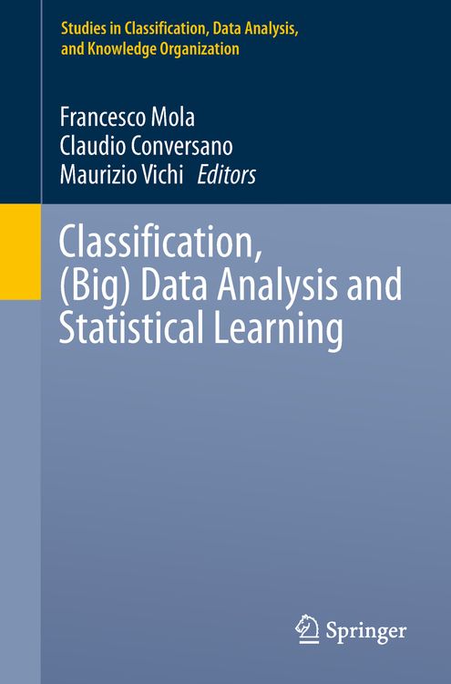 Produktbild: Classification, (Big) Data Analysis and Statistical Learning